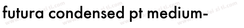 futura condensed pt medium字体转换